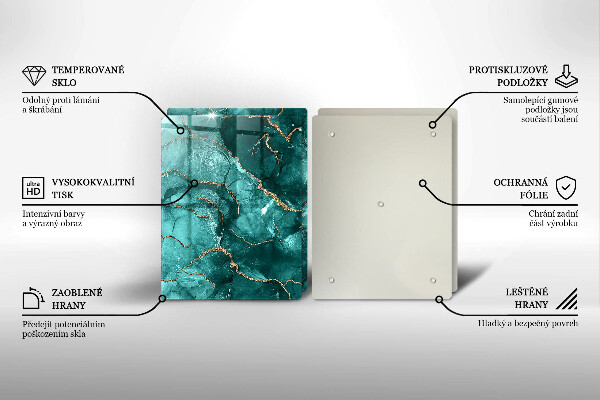 Chopping board Blue marble