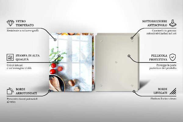 Chopping board Ingredients in the kitchen