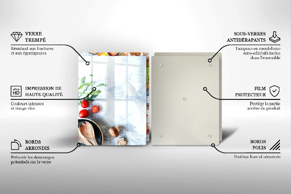 Chopping board Ingredients in the kitchen