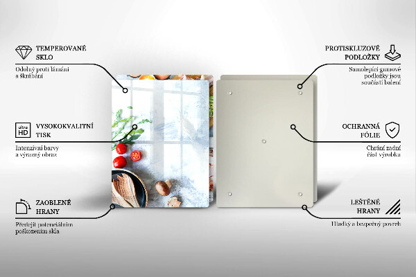 Chopping board Ingredients in the kitchen