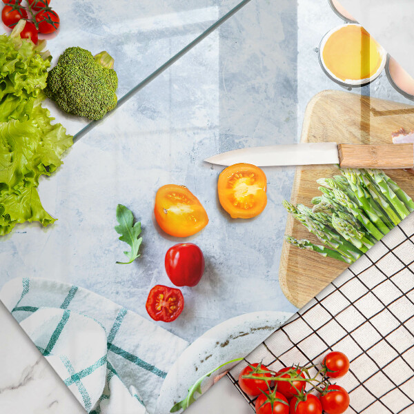 Chopping board Ingredients in the kitchen