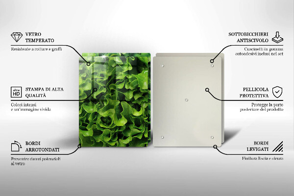 Worktop protector Green lettuce leaves