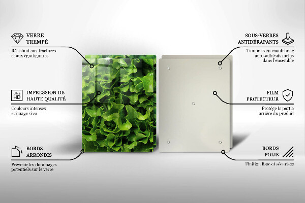 Worktop protector Green lettuce leaves
