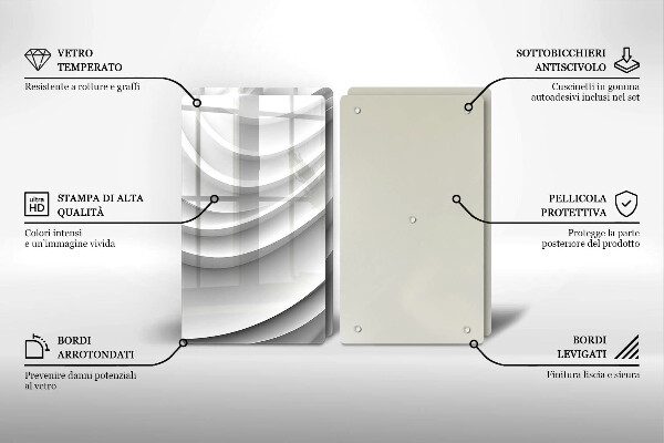 Worktop protector Geometric lines