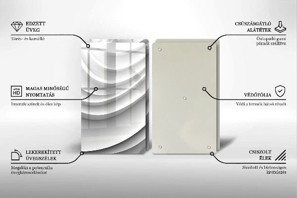 Worktop protector Geometric lines
