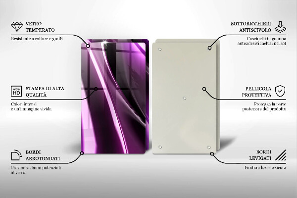 Worktop protector Purple abstraction