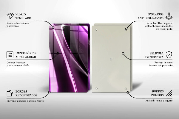 Worktop protector Purple abstraction