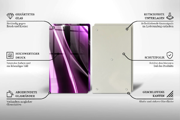 Worktop protector Purple abstraction