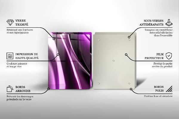 Worktop protector Purple abstraction