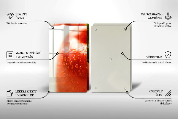 Worktop protector Red pepper