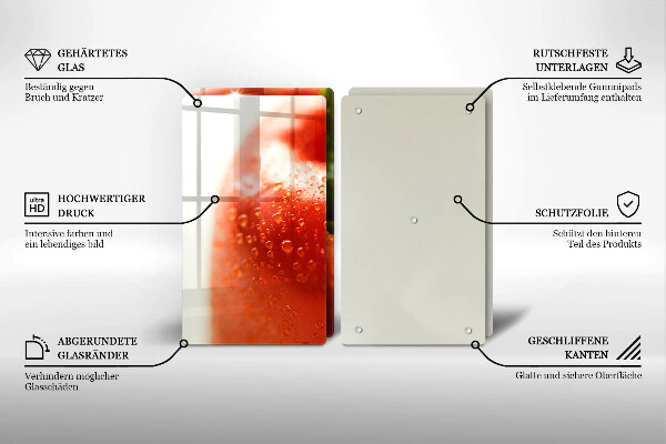 Worktop protector Red pepper