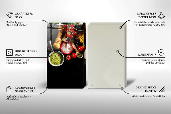 Worktop protector Italian ingredients and spices