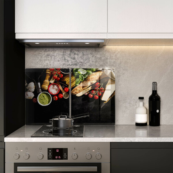 Worktop protector Italian ingredients and spices