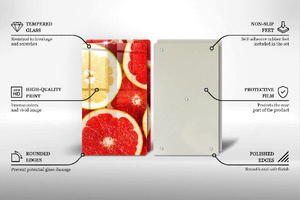 Worktop protector Grapefruit slices
