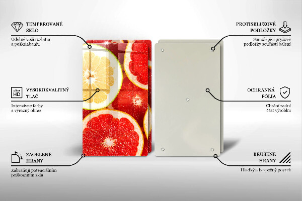 Worktop protector Grapefruit slices