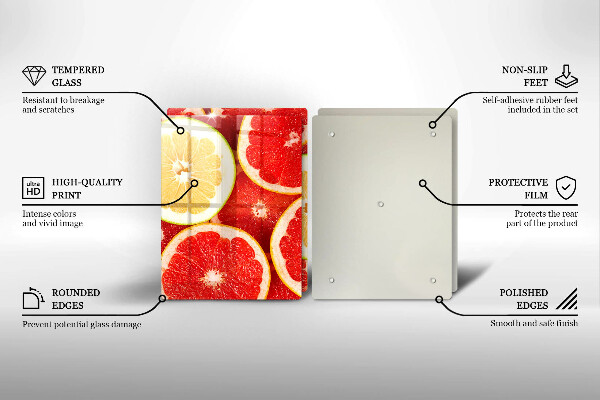 Worktop protector Grapefruit slices