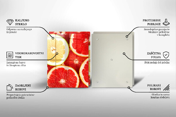 Worktop protector Grapefruit slices