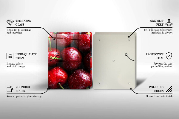 Worktop protector Cherries close-up