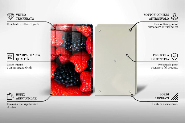 Worktop protector Raspberries and blackberries