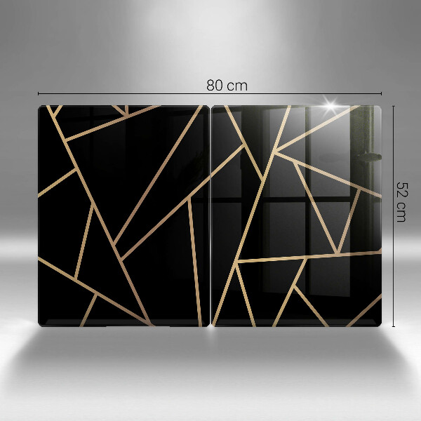 Worktop protector Black abstraction