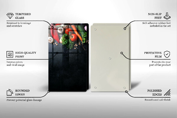 Worktop protector Colorful vegetables