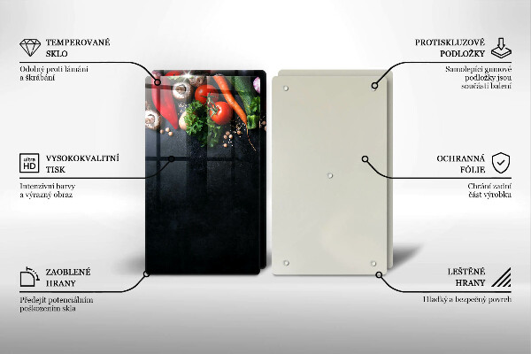 Worktop protector Colorful vegetables