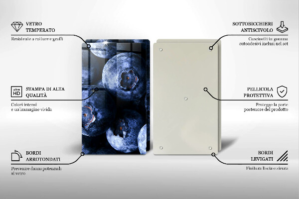 Worktop protector Berries close-up