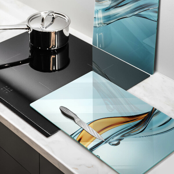 Worktop protector Water on a blue background