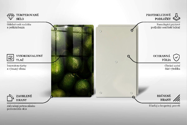 Chopping board Avocado fruit