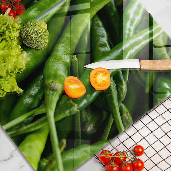 Chopping board Pods peas
