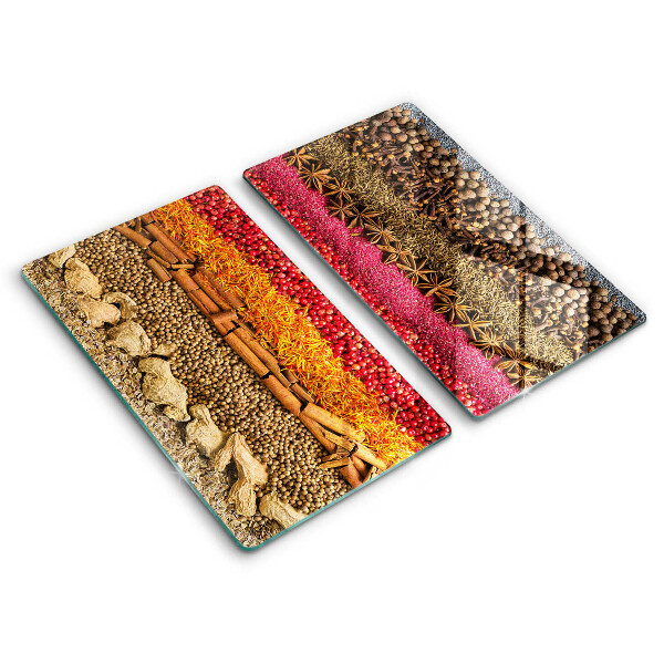 Chopping board Colorful spices