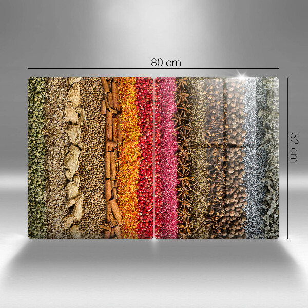 Chopping board Colorful spices