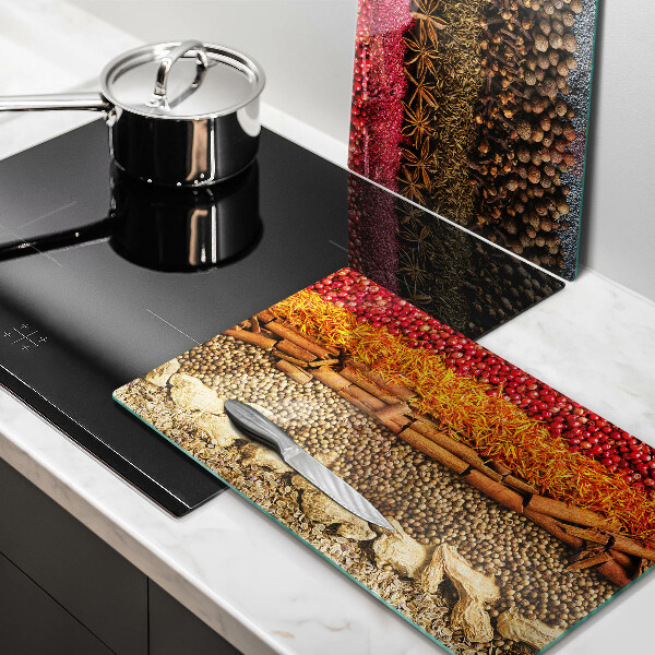 Chopping board Colorful spices