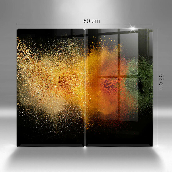 Chopping board Colorful spices