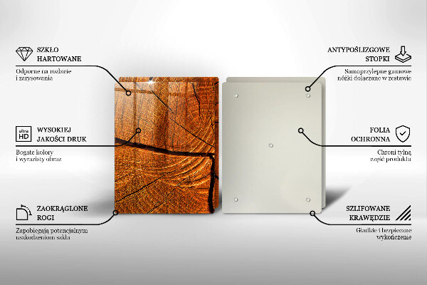 Chopping board Wood trunk structure