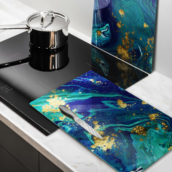 Chopping board Abstraction with gold