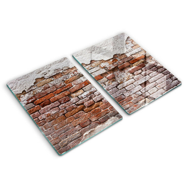 Chopping board Old wall of brick and concrete