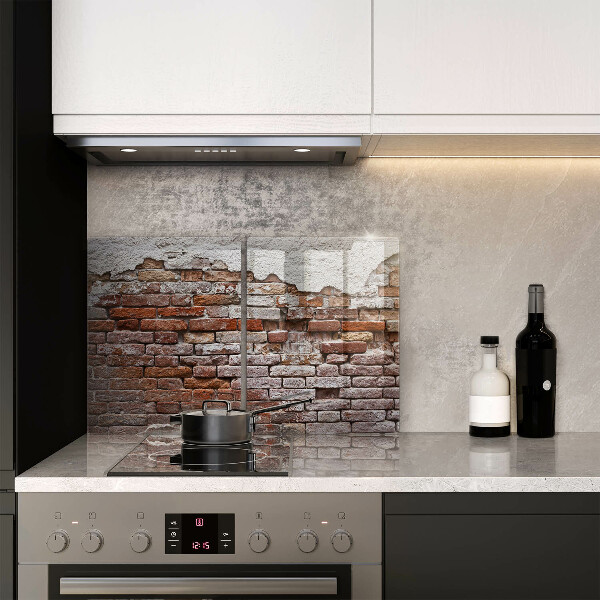 Chopping board Old wall of brick and concrete