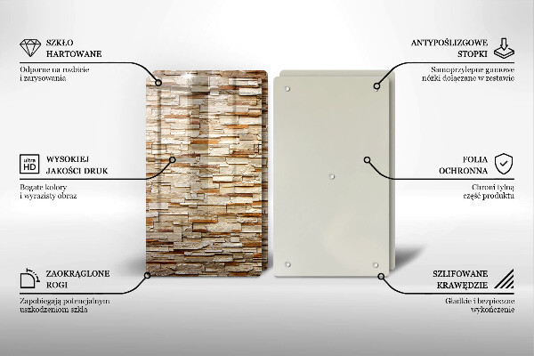 Chopping board Decorative texture stones