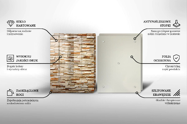 Chopping board Decorative texture stones