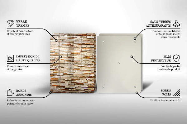 Chopping board Decorative texture stones