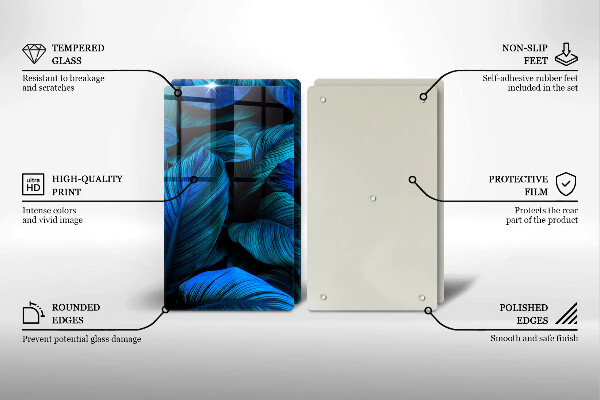 Chopping board Jungle vegetation leaves