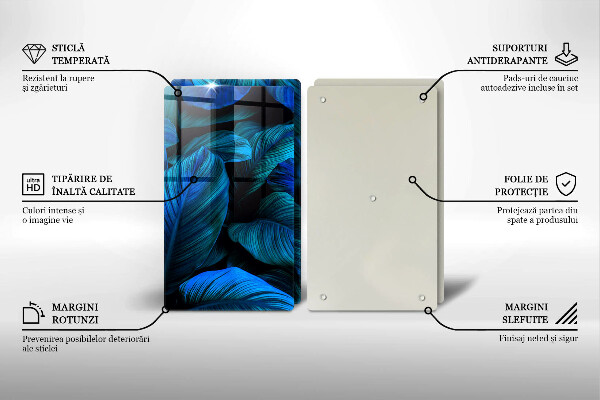 Chopping board Jungle vegetation leaves