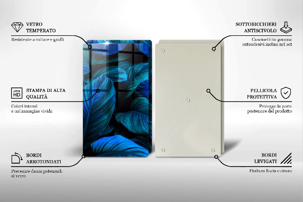 Chopping board Jungle vegetation leaves