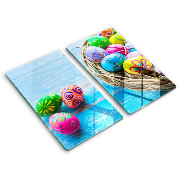 Chopping board Easter eggs