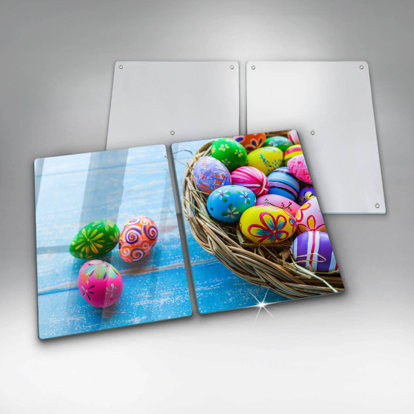 Chopping board Easter eggs