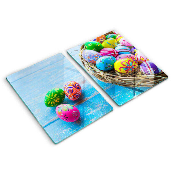 Chopping board Easter eggs