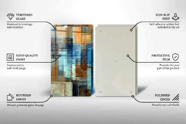 Chopping board Painted background