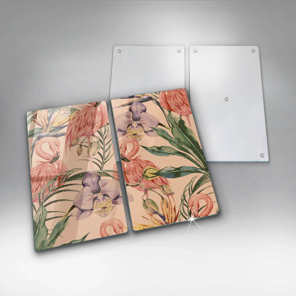 Chopping board Flaminga illustration