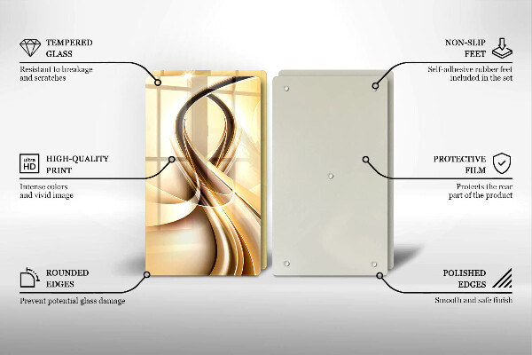 Chopping board Abstraction of smoke